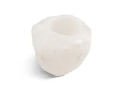Porte-bougie Himalaya en Sel Halite Blanc 0,6–1 kg – Naturel