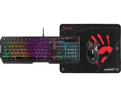A4TECH BLOODY - Set van Toetsenbord + muis + muismat - USB B1700