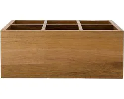 Zusss Tea Box Wood Heart Mango Hout Naturel