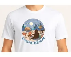 Papa Bear - T Shirt - Cute - Sarcastic - GoodVibes - Sarcasm - Funny - Gift - Cadeau - Sarcastisch - SarcastischeVibes - schattig - lief - feelgood - Papa - Dad