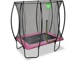 EXIT Silhouette Trampoline 153x214cm - Op Poten - Rechthoekig - Trampoline Buiten - Voor Kinderen - Roze
