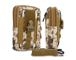 Étui pour téléphone portable Xiaomi Mi MIX 3 en beige camouflage tactique Molle EDC pochette compatible épaule Tache ceinture militaire