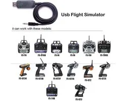Flight Simulator Flysky PC Simulator voor Flysky FS-i6 FS-i4 FS-TH9X FS-T6 FS-T4B FS-GT3 FS-GT2 Afstandsbediening