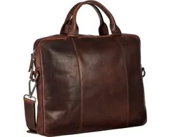 LEONHARD HEYDEN Cuir serviette pour ordinateur portable Roma RV-Aktenmappe Slim 1 Fach 5366 Braun marron foncé