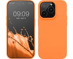 coque kwmobile pour Apple iPhone 14 Pro - Coque pour smartphone - Coque arrière en orange fruité