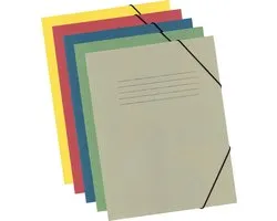 Kangaro elastomap - A4 - 300 grams - 5 stuks - assorti