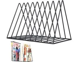Alpaca Living® Record Rack - LP Vinyl Storage System & Magazine Holder - Vinyl Holder LP Rack - Record Holder avec Magazine Rack