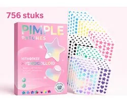 Hitworker - Acne pleisters Hypoallergeen - 756 stuks - met Hydrocolloïd - Waterproof - ultradun- voor alle huidtypen