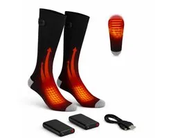 IMENGINE® Verwarmde Sokken - elektrische sokken -verwarmde sokken oplaadbaar – skisokken - Unisex – 3 Warmtestanden – 36-43