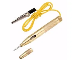 Spanning Tester - Voltage Detector - Elektrisch Testen - Flexibele Draad - 6-24V - Goud