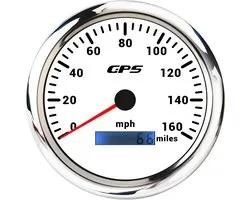Universele GPS Snelheidsmeter 160 MPH Kilometerteller met 7 Kleuren Achtergrondverlichting voor Auto en Motor