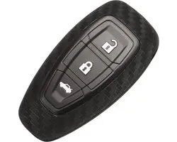 Étui de clé en carbone souple avec boutons - Étui de clé adapté pour Ford Focus / Fiesta / Fusion / Kuga / Puma / Mondeo / C-Max / S-Max / Transit / Ecosport - Matériau en Siliconen - Étui de clé - Accessoires de vêtements pour bébé de voiture