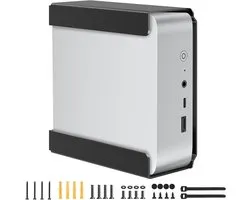 Support pour mini PC en métal pour montage VESA, compatible avec Beelink SER8, SER6, SER9, SER9 Pro, EQi12, EQR6 - Idéal pour le gain de place et l'organisation des mini PC
