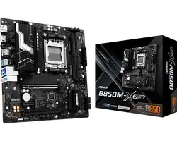 Carte mère ASRock B850M-X R2. 0 - Carte mère - Micro ATX - Socket AM5 - AMD B850 - Realtek ALC897 - Realtek RTL8125BG - Ethernet 2,5 Gbit/s