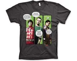 The Big Bang Theory Heren Tshirt -2XL- Superhero Quips Grijs