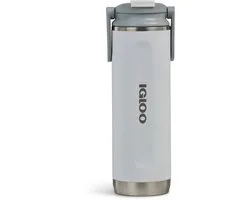 IGLOO - Flip ‘n’ Sip - Drinkfles - Drinkbeker - wit -600ml - Thermosfles
