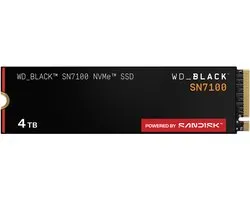 Western Digital Black SN7100 - Interne SSD - PCI Express 4.0 x4 - NVMe M.2 2280 3d v-nand (TLC) - 4 TB