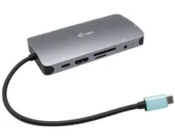 i-Tec - USB-C Travel Nano Dock - HDMI - VGA - Ethernet - USB-A - Audio/Mic - USB-C oplaadpoort