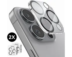 2x Screenprotector geschikt voor iPhone 16 Pro / 16 Pro Max Camera Lens Screen Protector - Screenprotector - 2 stuks - Camera Protector geschikt voor iPhone 16 Pro - Gehard Glas