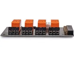 QEC - 5V 4 kanaals relais module - met hoge kwaliteit 16A 230V AC relais / 10A 25V DC - compatible met Raspberry Pi Zero Arduino Tinker Board (Easy Relay 4 + ribbon cable)