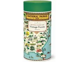Cavallini & Co vintage puzzel - National Parks Map