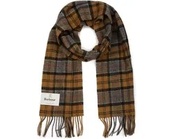 Barbour Sjaal Tartan Lamswol Lichtbruin