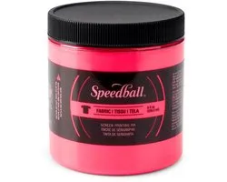 Fabric ink fluo hot pink screen printing -Speedball