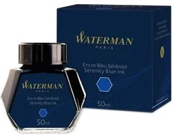 Waterman-vulpeninkt | Serenity Blue | inktpot van 50 ml