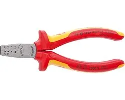 Knipex 9768145A Krimptang voor adereindhulzen - 145mm