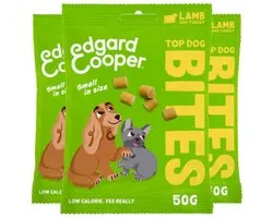 3x Edgard & Cooper Adult Bite S Lam & Kalkoen 50 gr