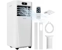 Climatiseur Mobile Auronic - 7 000 BTU - 3 en 1 - Climatisation avec Kits de Joints de Fenêtre - Chambre - Salon - rafraîchissement jusqu'à 20 m²