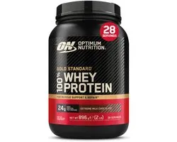 Optimum Nutrition Gold Standard 100% Whey Protein - Extreme Milk Chocolate - Proteine Poeder - Eiwitshake - 900 gram (28 servings)