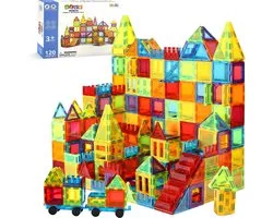 Tuiles magnétiques construction 120 pièces
