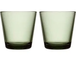 Iittala Kaj Franck Kartio verre 21cl lot de 2 vert sapin