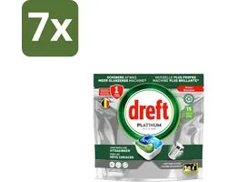 7 x Dreft – Vaatwascapsules – Platinum All-in-One – 15 Capsules - Vaatwasmiddel - Vaatwascapsule - Reinigingscapsule - Vetverwijdering - Glansspoelmiddel
