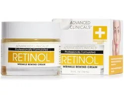 Advanced Clinicals - Encapsulated Retinol - Rapid Wrinkle Rewind Cream - Fragrance Free - 59 ml