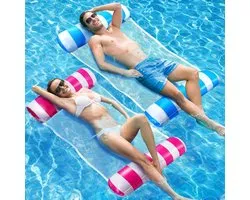 Opblaasbare Water Hammock en Luchtbedden Set van 2 - Multifunctionele Zwembadaccessoires voor Volwassenen en Kinderen, Ideaal voor Zomerplezier en Ontspanning