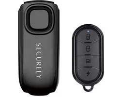 Securely Compact Fietsalarm met Afstandsbediening – 113 dB – IP65 Waterbestendig – 70 Meter Bereik – 3D Bewegingssensor – 7 Gevoeligheidsstanden – Anti-Diefstal Alarm voor Fiets, Fatbike, E-bike, Scooter, Step, Motor en Camper