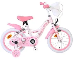 Volare Bicycles Vélo Enfant Hello Kitty - Filles - 14 pouces - Rose - Deux freins à main