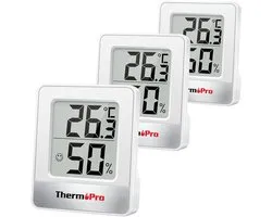 ThermoPro TP49-2 Thermomètre-hygromètre Digital d'intérieur, Mini moniteur de température et d'humidité pour la Home et le Office, Comfort Air et Thermo