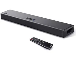 OXS S3 soundbar voor tv, thuisbioscoopaudio met Bluetooth 5.0, dynamische bas, 3D-surround-geluid, dialoogverbetering, AUX/optisch/coaxiaal compatibel, meerdere geluidsmodi, wandmonteerbaar