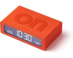 Wekker rechargeable Lexon Flip Mini 8 cm x 2,3 cm x 4,9 cm LR158 ON/OFF - Oranje