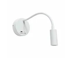 Artdelight - Wandlamp Flex USB wit