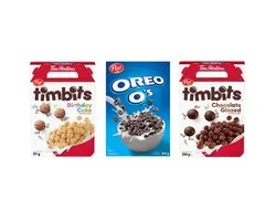 Post Multipak (Timbits Birthday Cake, Oreo O'S Cereal, Timbits Chocolate Glazed) (311g, 311g, 326g)