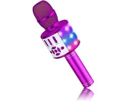 Karaoke microfoon voor kinderen - 4-in-1 Magic Sing - Bluetooth-luidspreker - leuk voor thuisfeest - m-winkel