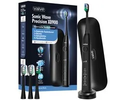 Brosse à dents électrique Vaive Sonic Wave Precision X8900 - 48 000 VPM - 5 modes, 3 niveaux - 4 têtes de brosse et étui de transport