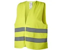 ProPlus Reflecterend veiligheidsvest - geel - one size - klittenbandsluiting