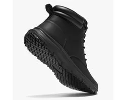 Kitchen shoes men's non-slip chef boots work shoes waterproof SRC Ligeros y Cómodos motorcycle leather, Black, 40 EU - ShopVlot