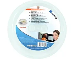Scanpart magnetron deksel - 26.5 cm doorsnede - 7 cm hoog - Transparant - Magnetrondeksel - Hittebestendig tot 110 graden