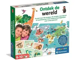 Clementoni Education - Ontdek de Wereld Puzzel